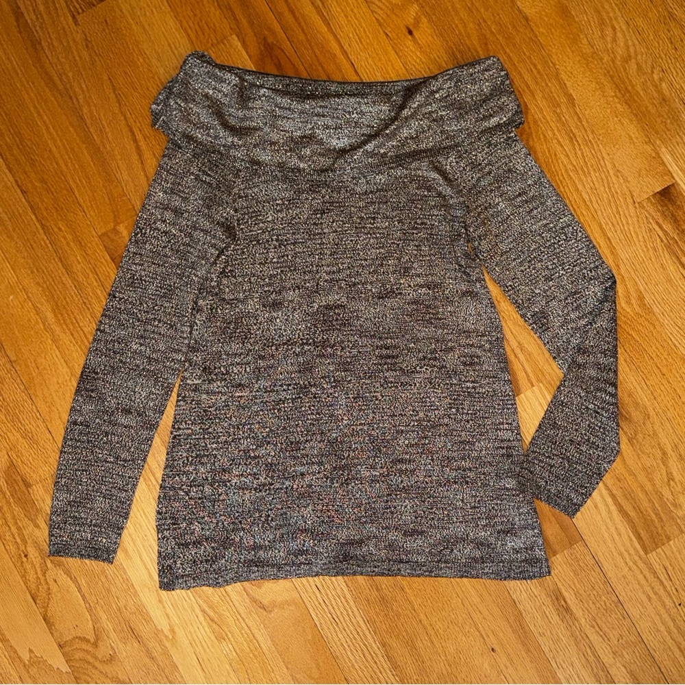 White House Black Market - Charcoal Sweater/Shirt